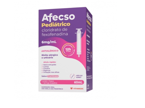 Afecso Pediátrico 6Mg/Ml - Suspensão 60Ml Seringa Dosadora