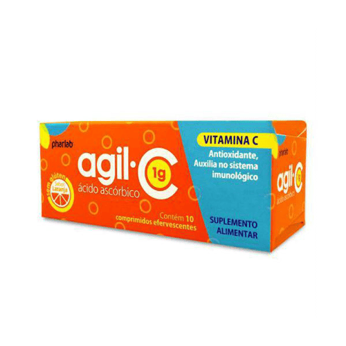 Agil C 1 G 10 Cp Efev Vitamina Pharlab Sim