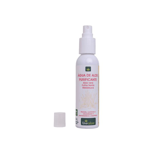 Imagem do produto Água De Aloe Vera Purificante Natural 120Ml Livealoe Use Orgnico