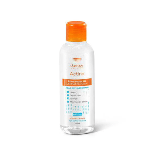 Água Micelar Dermatológica Darrow Actine Peles Oleosas 100Ml