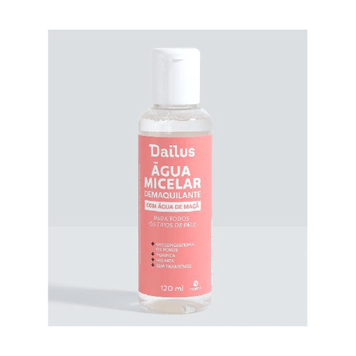 Agua Micelar Demaquilante Com Agua De Maçã Dailus 120Ml