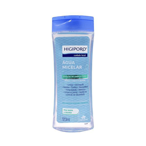 Imagem do produto Água Micelar Pele Mista A Oleosa Higiporo 120Ml