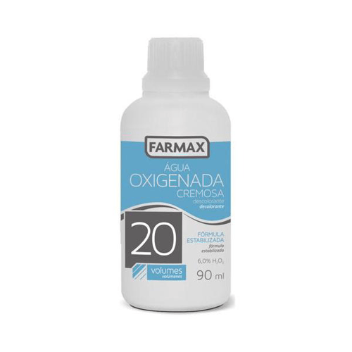 Água Oxigenada Cremosa C Glicerina Farmax 20 Volumes 90Ml