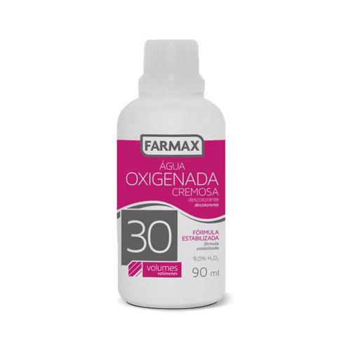 Imagem do produto Água Oxigenada Cremosa C Glicerina Farmax 30 Volumes 90Ml