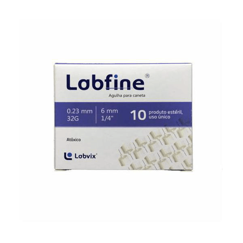 Agulha Caneta Labfine 6Mm Lilas C/10