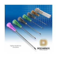 Agulha Hipodérmica Descarpack - 30x0,7mm Preta - unidade