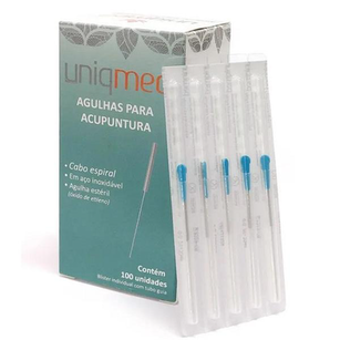 Imagem do produto Agulha Para Acupuntura Uniqmed Caixa C/ 100 Unidades 0,25 X 30Mm