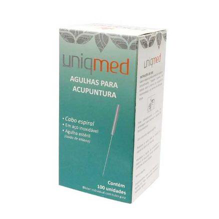 Imagem do produto Agulhas Para Acupuntura Uniqmed 0,25X40mm 100 Unidades