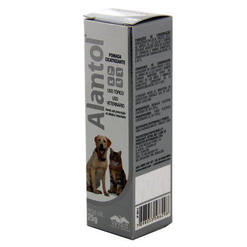 Imagem do produto Alantol 25G Vetnil Pomada Cicatrizante Cães E Gatos