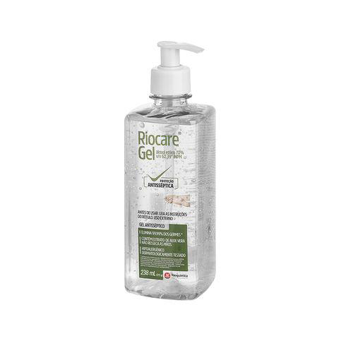 Imagem do produto Álcool 70 Gel Antisséptico Para As Mãos Riocare 238Ml