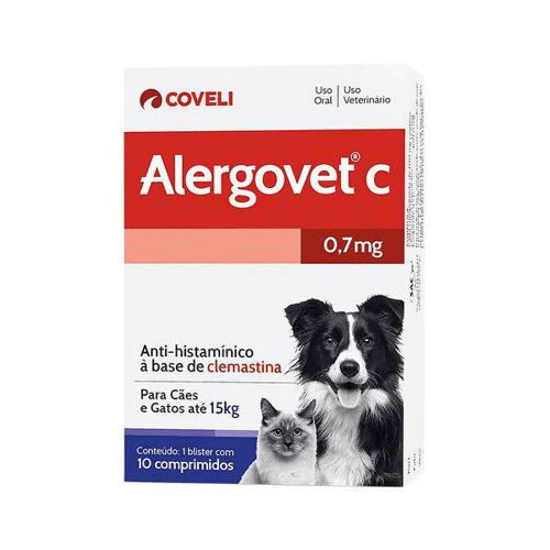 Alergovet C 0,7Mg Para Cães