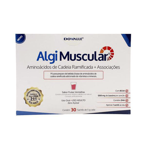 Imagem do produto Algi Muscular Com 30 Sachês Sabor Frutas Vermelhas