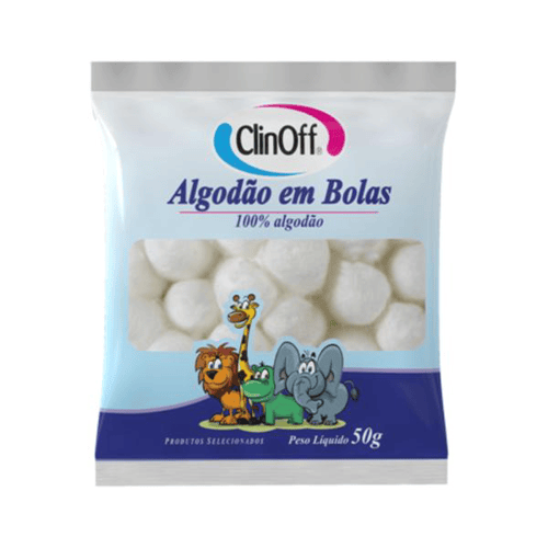 Algodão - Bolas Clin Off 50G