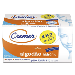 Algodão Cremer Hidrófilo 25G - 25G