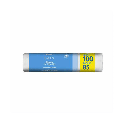 Imagem do produto Algodao Disco Panvel Faces L100 P85 19