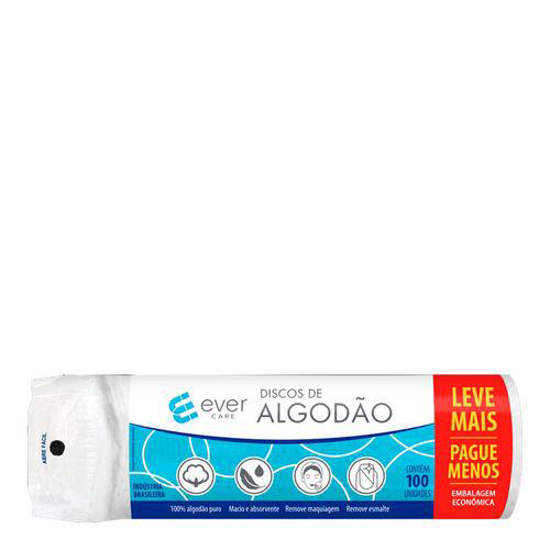 Imagem do produto Algodão Discos Sanfarma Ever Care 100 Unidade