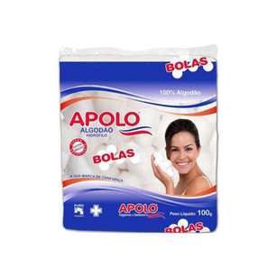 Imagem do produto Algodão - Em Bolas Hidrófilo Apolo Multiuso 100G