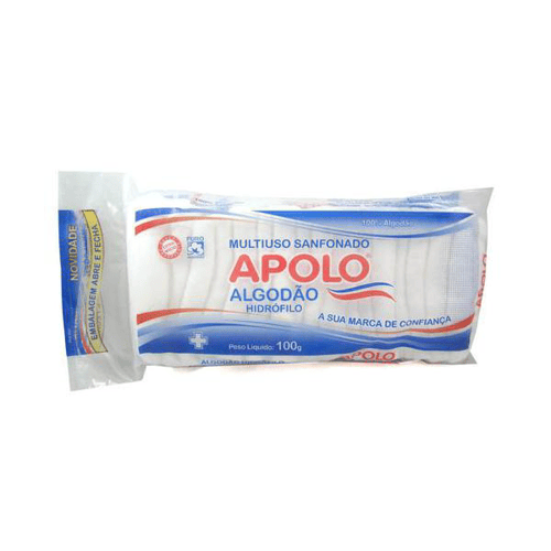 Imagem do produto Algodão Hidrófilo Apolo Multiuso 100G