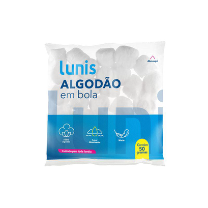 Algodao Lunis 50Gr Bolas