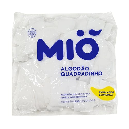 Imagem do produto Algodão Mió Quadradinho 250 Unidades