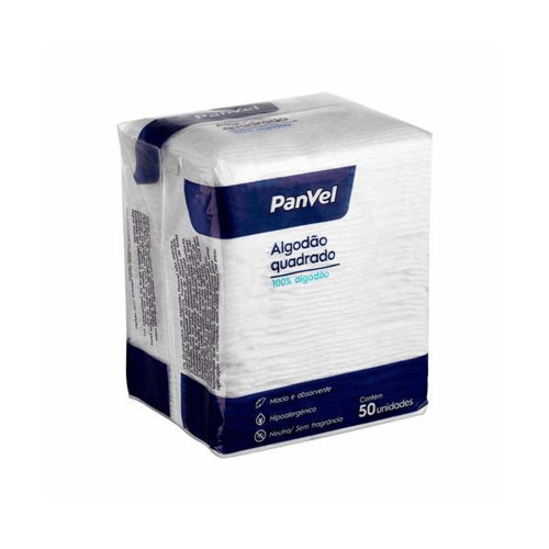 Imagem do produto Algodao Quadrado Panvel 50 Und