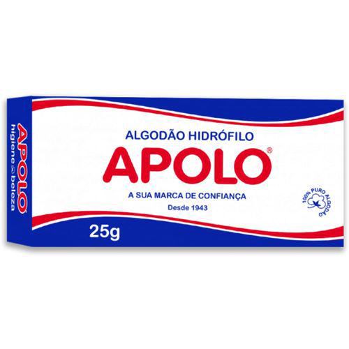 Algodo Apolo Hidrófilo 25G
