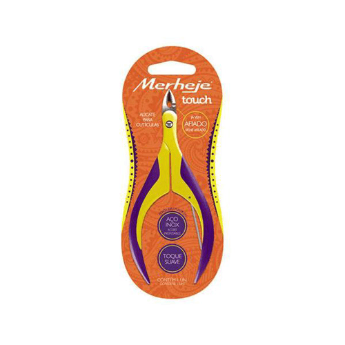 Imagem do produto Alicate Cuticulas Merheje Touch Amarelo Violeta