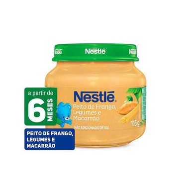 Alimento Infantil Nestlé Galinha, Legumes E Macarrão 115G