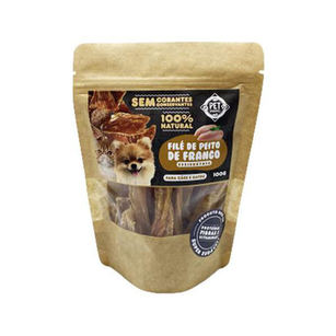 Imagem do produto Alimento Natural Pet Saudável Desidratado De Filé De Peito De Frango 100G