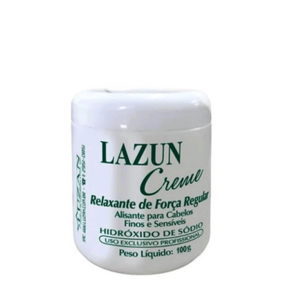 Imagem do produto Alisante Para Cabelos Finos E Sensíveis Lazun Creme 100 Gramas