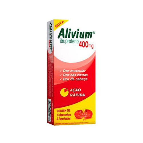 Imagem do produto Alivium 400Mg 10 Cápsulas