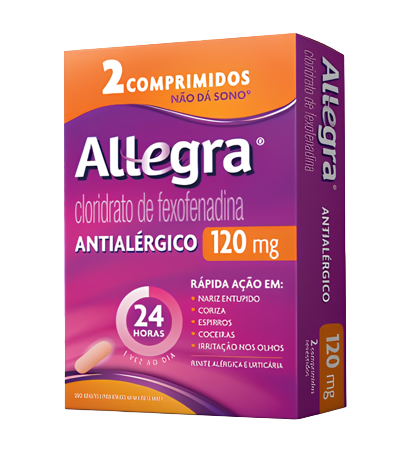 Allegra  120Mg  2 Comprimidos Revestidos