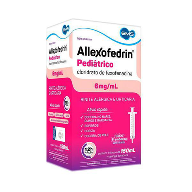 Allexofedrin - 6Mg/Ml Suspensão Frasco Com 150Ml Uso Pediátrico