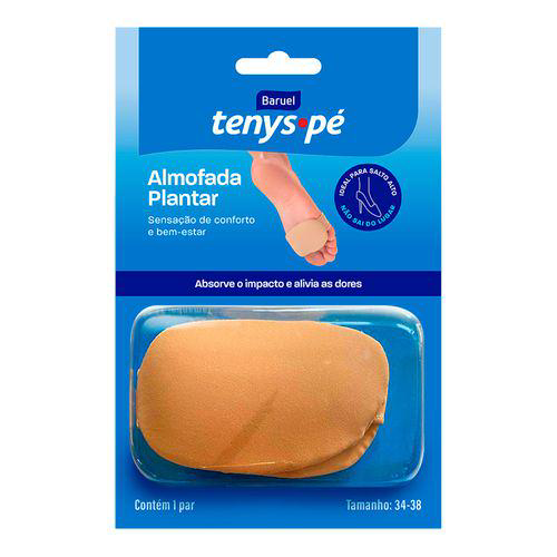 Imagem do produto Almofada Plantar Tenys Pé Tamanho 34 38 Com 1 Par