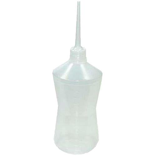 Almotolia Plástica Transparente Bico Reto 500 Ml Gg Industria