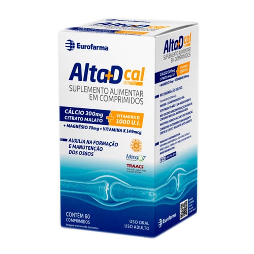 Imagem do produto Alta+D Cal Suplemento Alimentar Com 60 Comprimidos