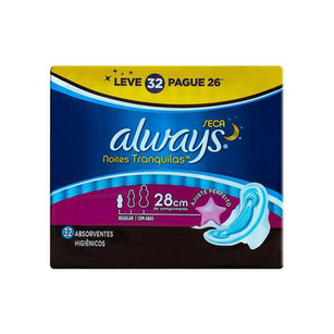 Imagem do produto Always Absorvente Externo Noturno Com Abas Leve 32 Pague 28