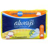 Imagem do produto Always Super Protecao Absorvente Malha Suave Com Abas Com 16 Unidades