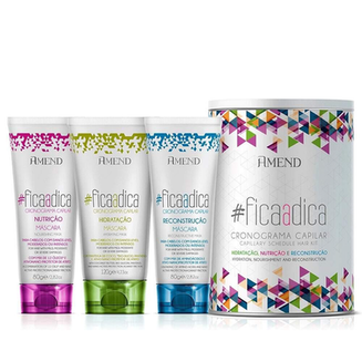 Imagem do produto Amend Kit Fica A Dica Cronograma Capilar C/3 Un