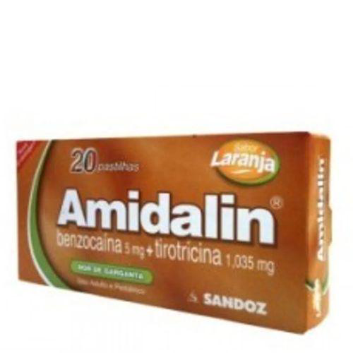 Amidalin - Laranja 20 Pastilhas