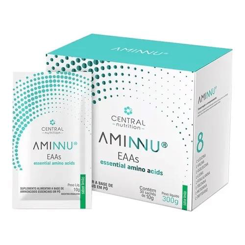 Imagem do produto Aminnu Limão 10G Com 30 Sachês Central Nutrition