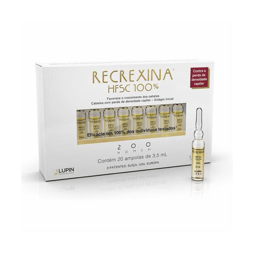 Imagem do produto Ampola De Tratamento Capilar Recrexina Hfsc 100% 200 Homem 20 Unidades 3,5Ml