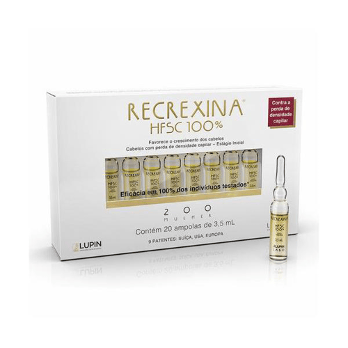 Imagem do produto Ampola De Tratamento Capilar Recrexina Hfsc 100% 200 Mulher 20 Unidades 3,5Ml