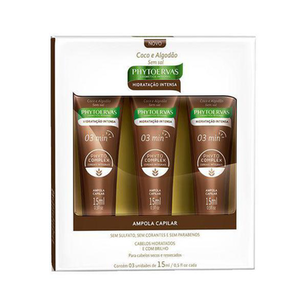 Ampola Phytoervas Hidratação Intensa 15Ml Com 3 Unidades