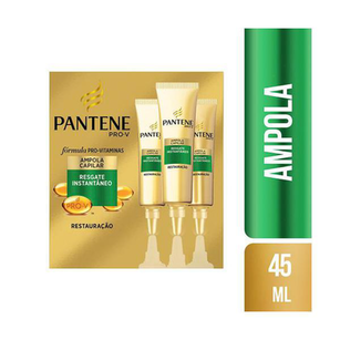 Ampola Tratamento Pantene Gold 3 Minutos Com 3 Unidades 15Ml