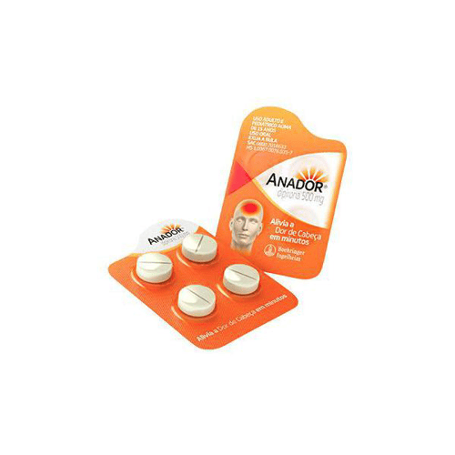 Imagem do produto Anador 500Mg 4 Comprimidos