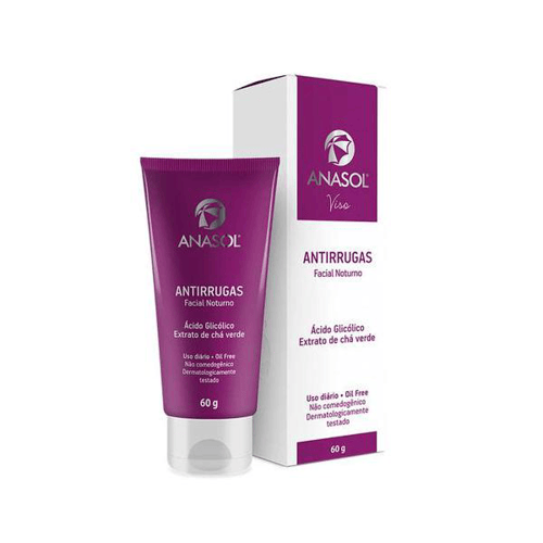 Creme Facial Noturno Anasol Viso Antirrugas 60G