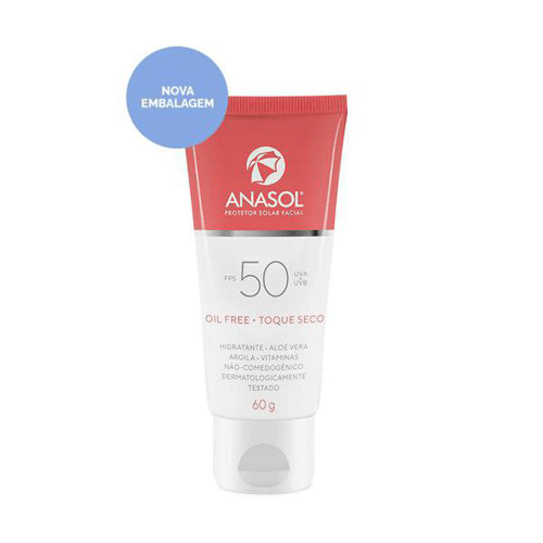 Anasol Protetor Solar Facial Oil Free Fps 50 60G