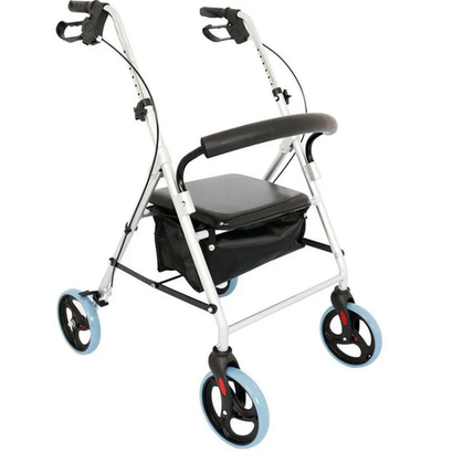 Imagem do produto Andador Com 4 Rodas Com Assento E Cesto D12 Dellamed