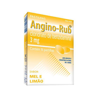 Imagem do produto Anginorub - Mel/Limao 16 Pastilhas